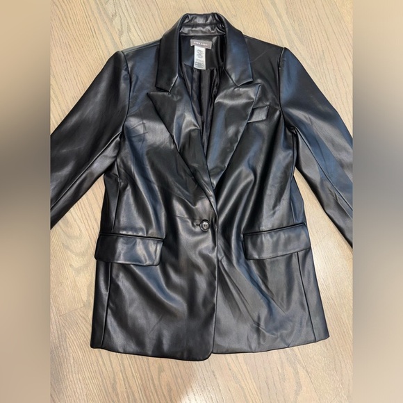 Sans Souci Boxy PU Blazer Women’s size L Large NWOT - Picture 8 of 9